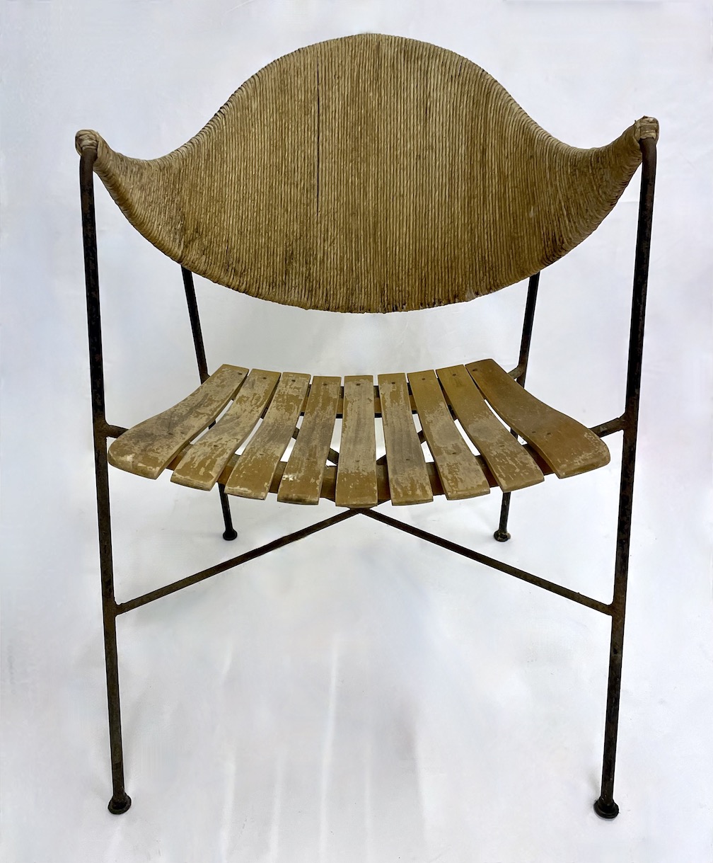 MCM Arthur Umanoff Iron/Hemp Chairs, PR~P77681981