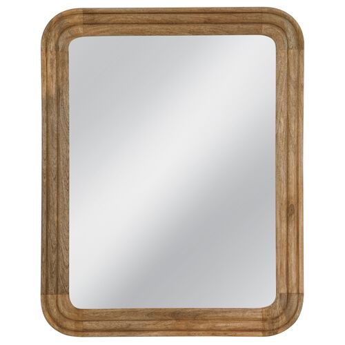 Ella Mango Wood Wall Mirror, Natural Ella Mango Wood Wall Mirror, Natural