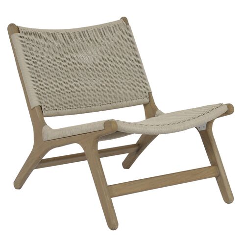 Verian Outdoor Cushionless Accent Chair, Teak Verian Outdoor Cushionless Accent Chair, Teak