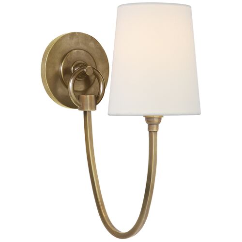 Reed Sconce, Hand-Rubbed Antiqued Brass~P77540290