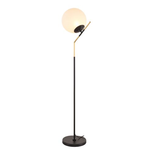 Mescudi Floor Lamp, Black/Brass~P77434201