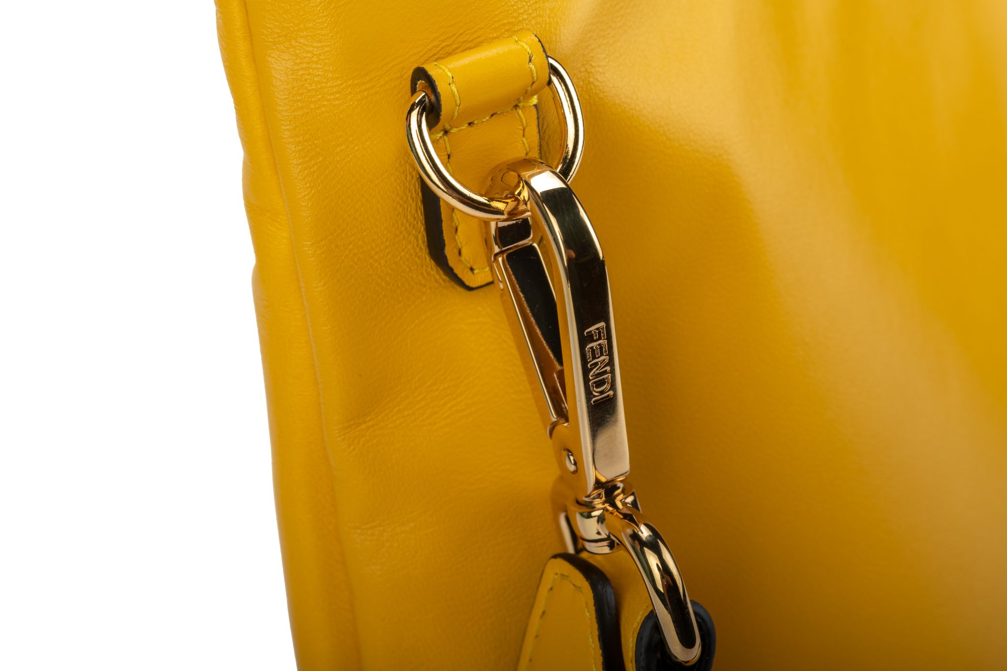 Fendi New Large Yellow Cross Body Bag | One Kings Lane