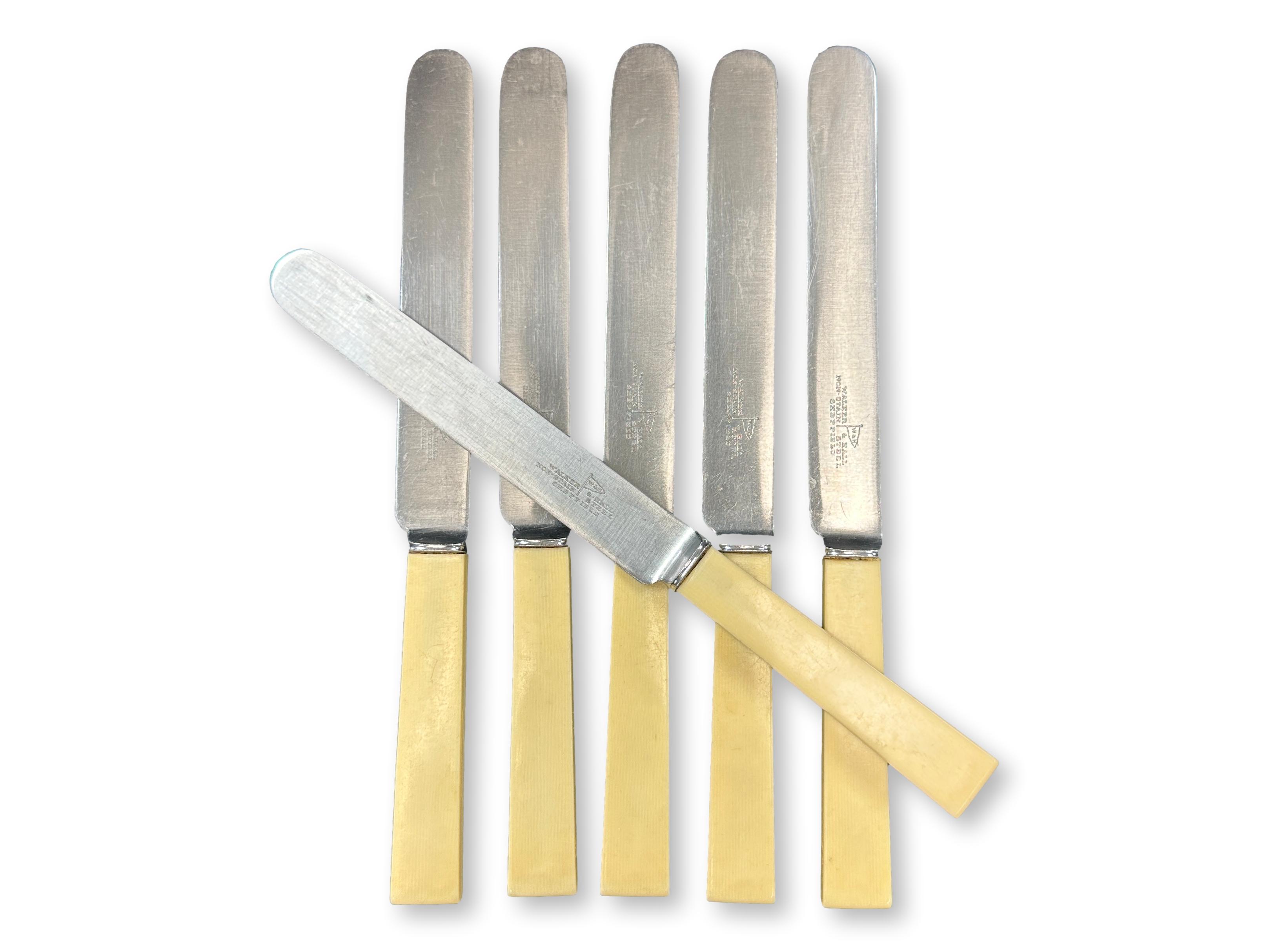 Walker & Hall Dinner Knives, S/6~P77056763