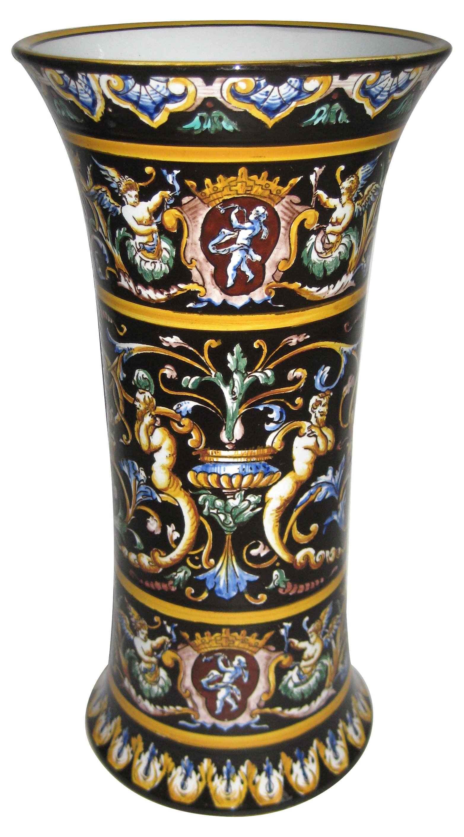 Antique Gien French Faience Vase~P76973157