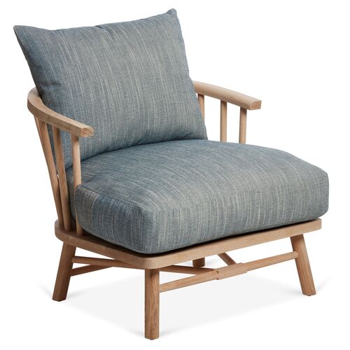Bauer Accent Chair, Indigo Crypton~P77433407