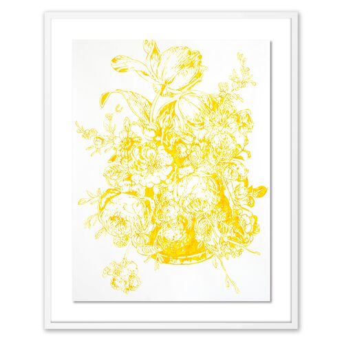 Thomas Little, Yellow Flowers II Painting