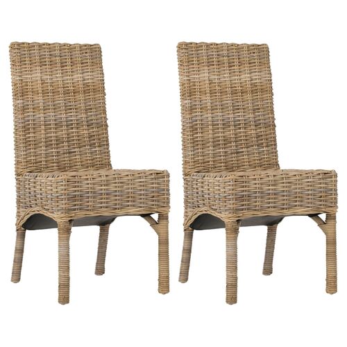 S/2 Murphy Side Chairs, Taupe~P60366481