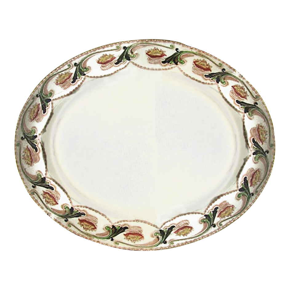 English Art Nouveau Transferware Platter~P77677708