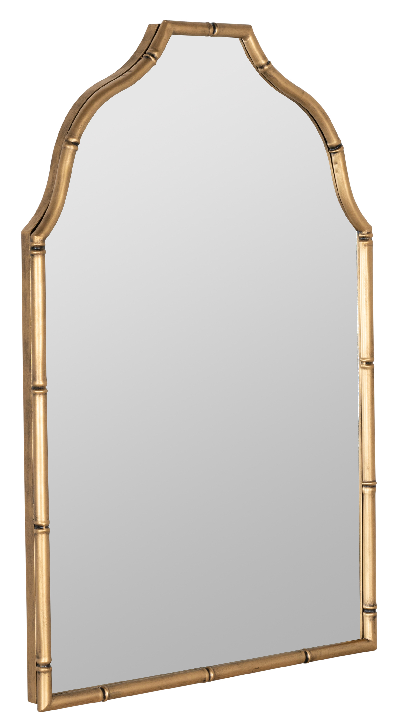 Claire Bamboo Wall Mirror Gold - Elegant Home Decor