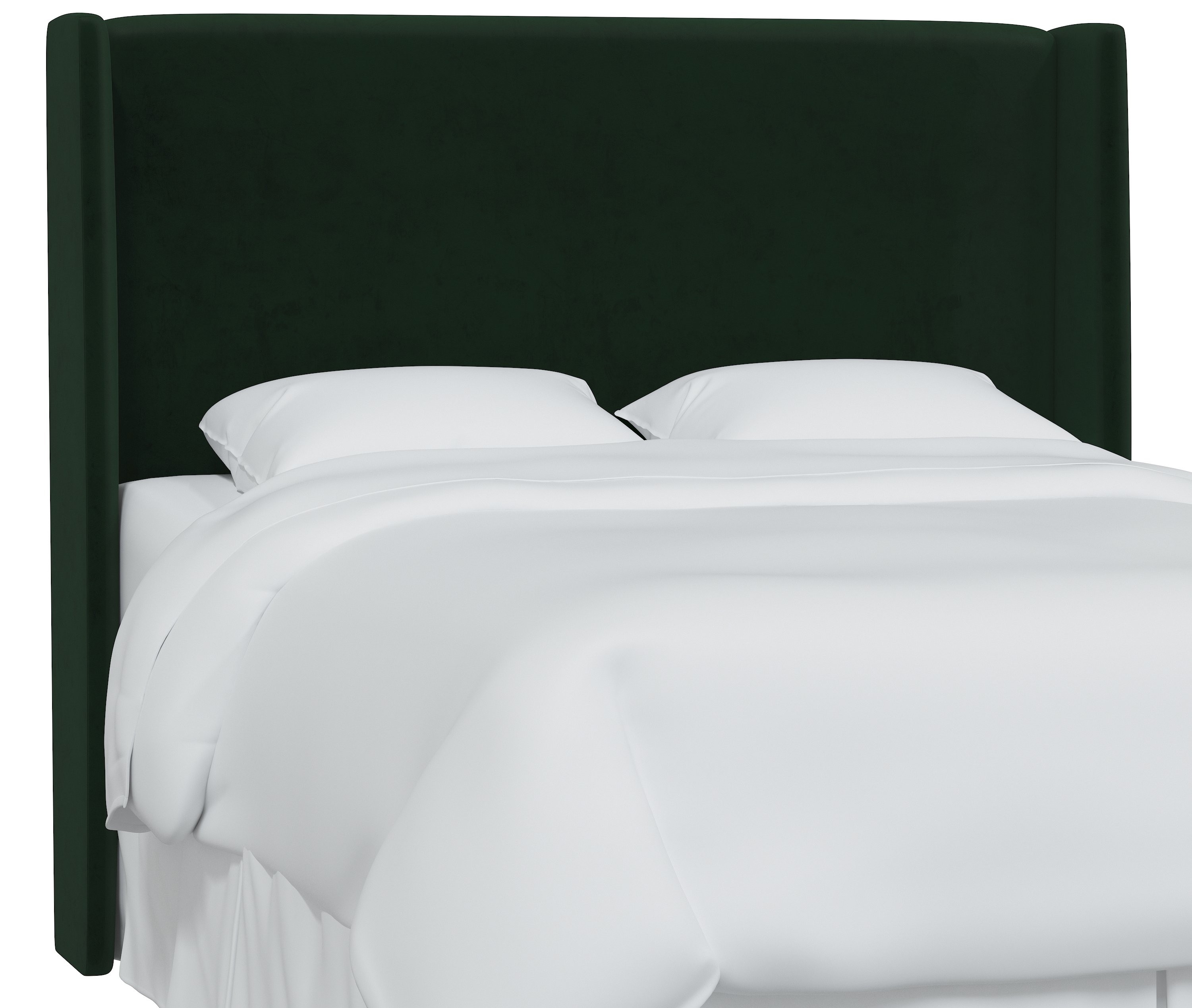 Kelly Velvet Wingback Headboard One Kings Lane