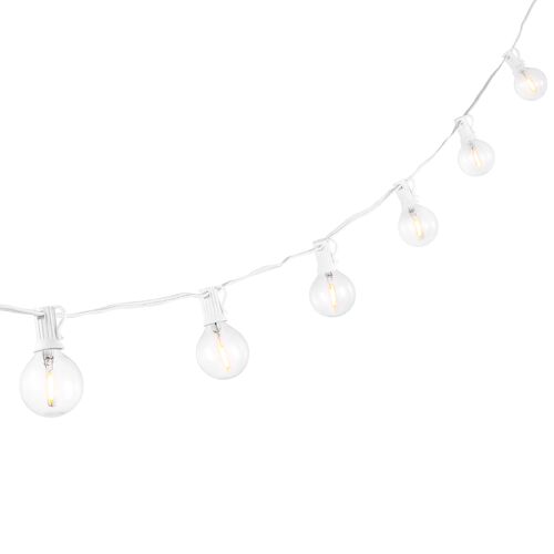 Drisden LED 10-Light Outdoor String Light, White