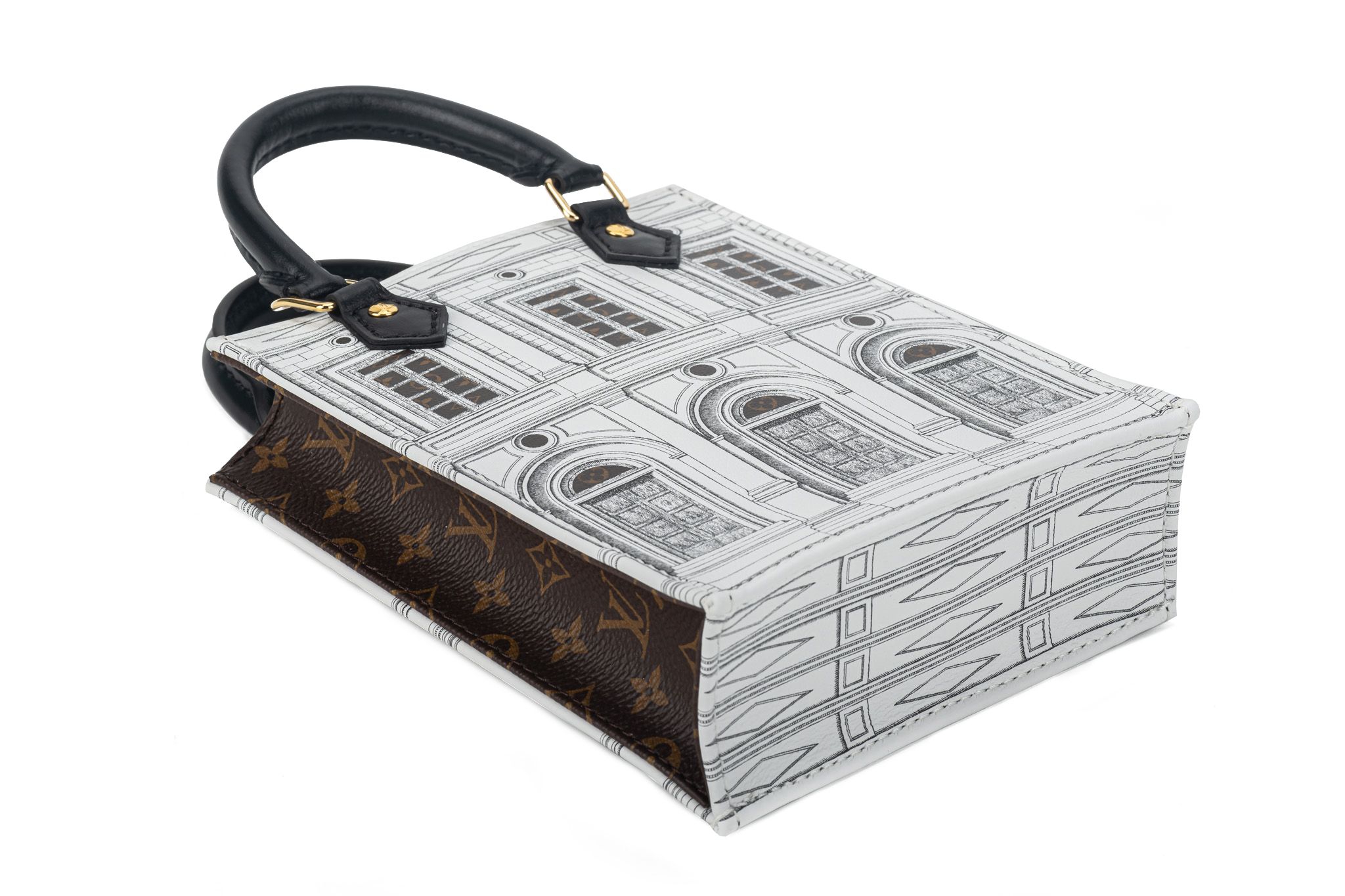 New Louis Vuitton Limited Edition Fornasetti Sac Plat Bag