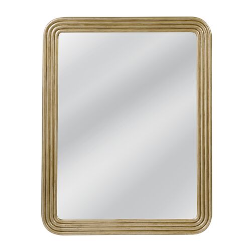 Brisa Carved Wall Mirror, Antique Gold Brisa Carved Wall Mirror, Antique Gold