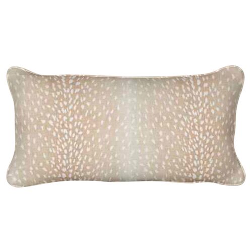 Doeskin 12x20 Lumbar Pillow, Blush/White~P77655919