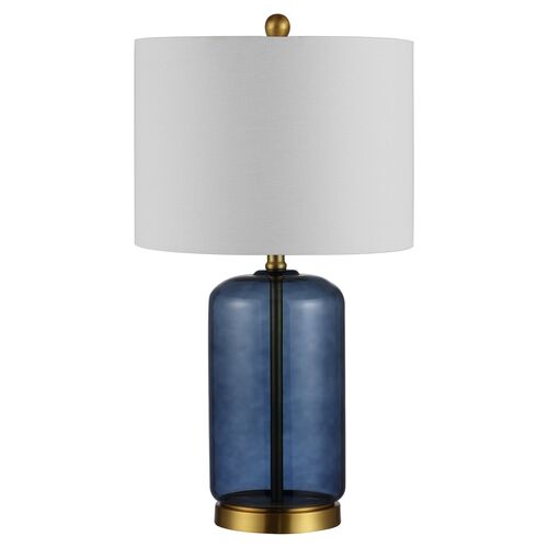 Bella Glass Table Lamp, Blue~P77604850