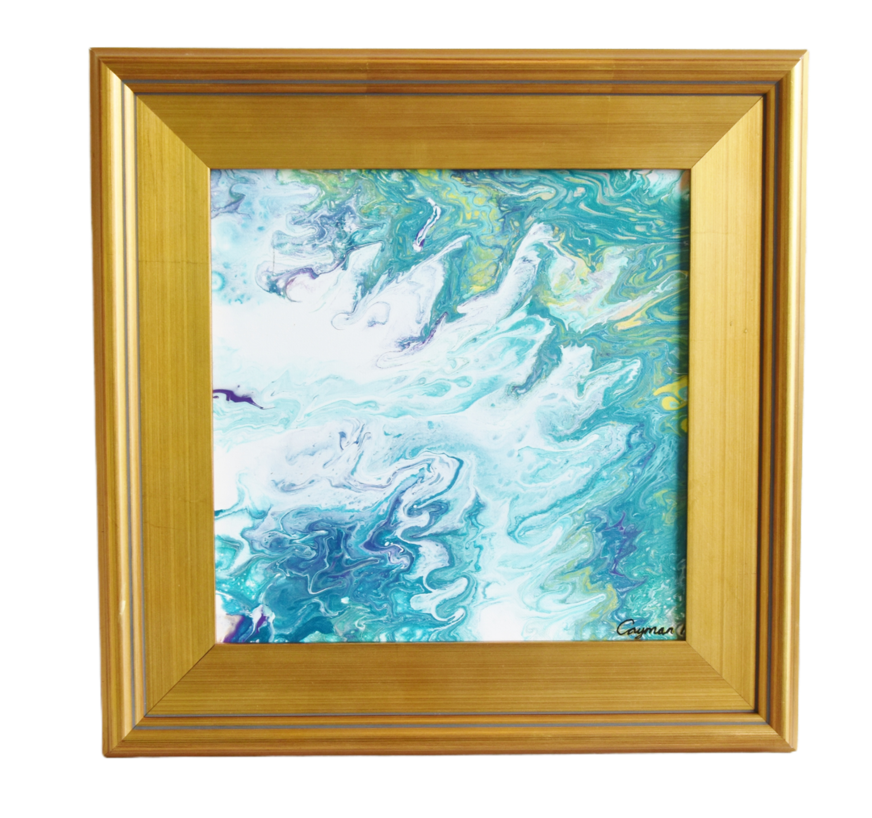 Modern Abstract Marbleized Art Painting~P77678235