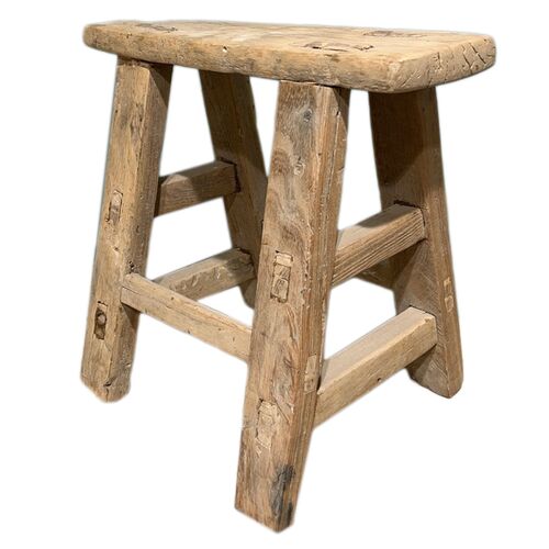 Vintage Mini Step Stool, Natural