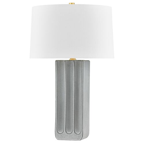 Esme Ceramic Table Lamp, Granite