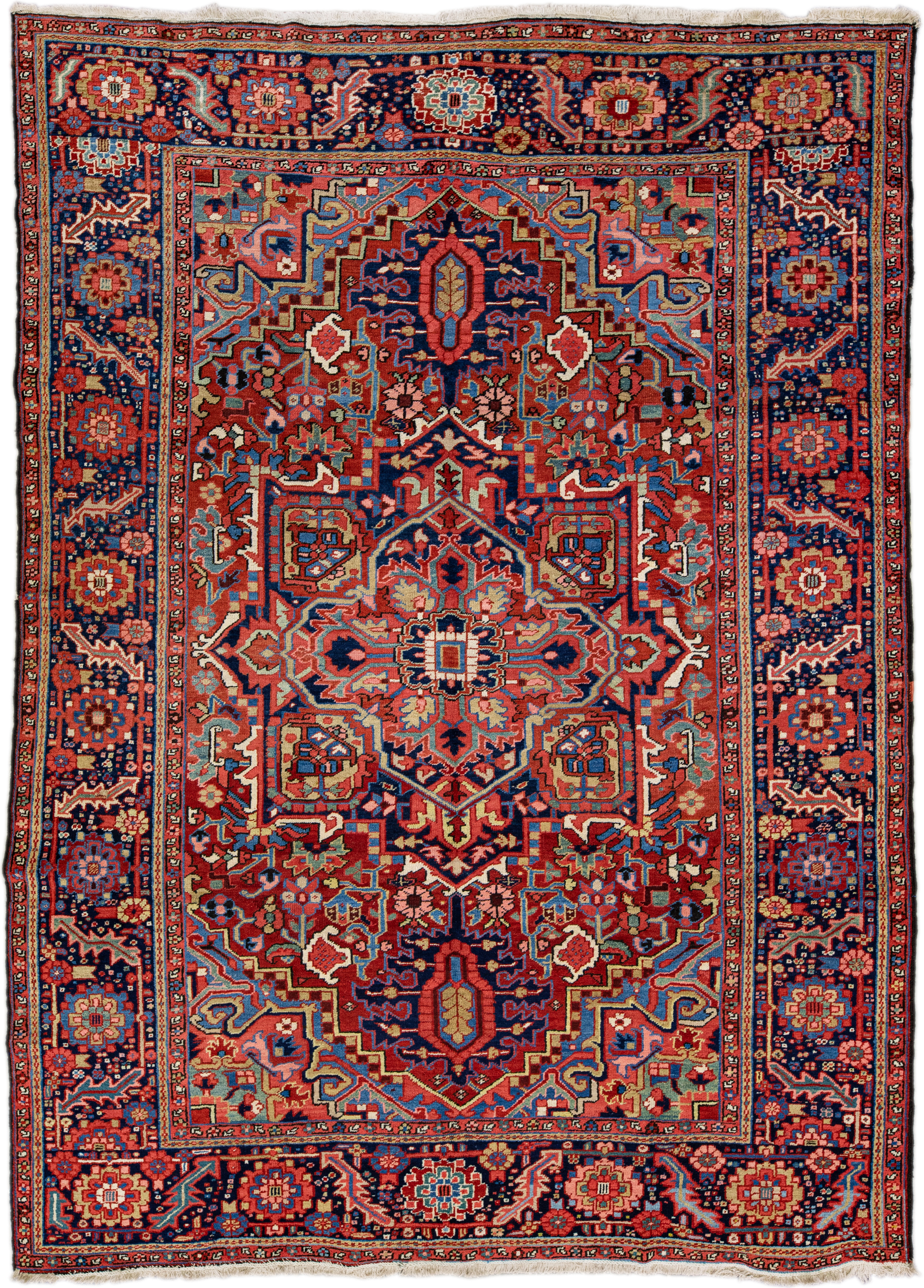Antique Persian Heriz Rug~P77663726