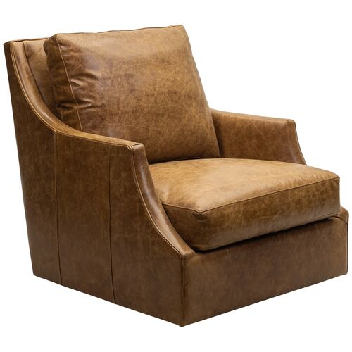 Inverness Leather Swivel Chair Inverness Leather Swivel Chair