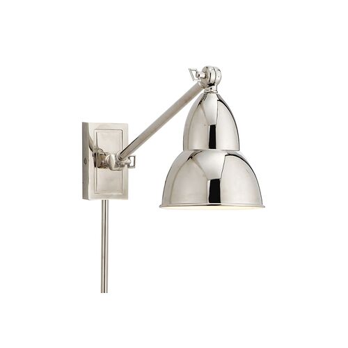 French Single Arm Library Light, Polished Nickel~P77029405