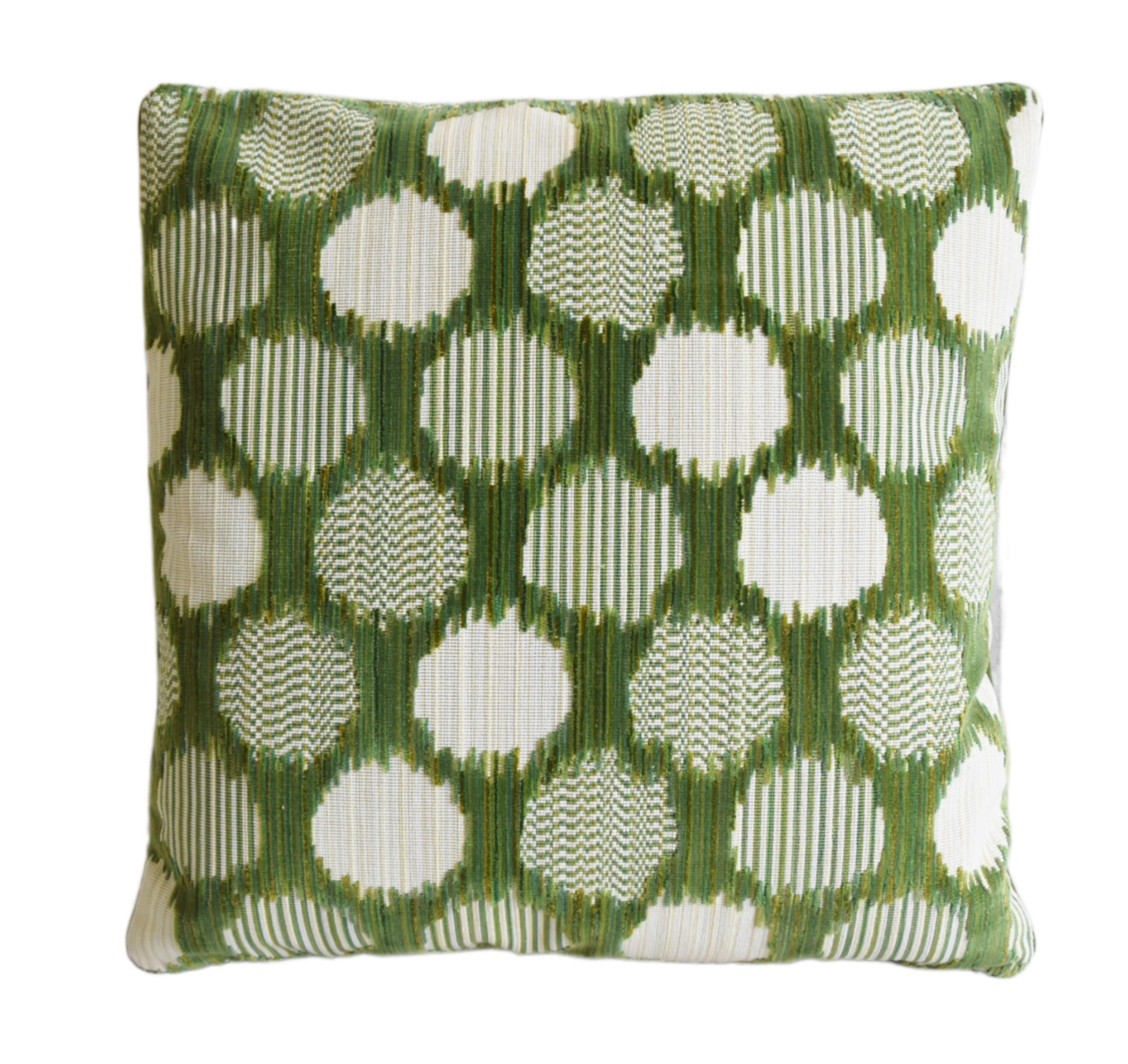 Schumacher Cirque Green Geometric Pillow~P77686850