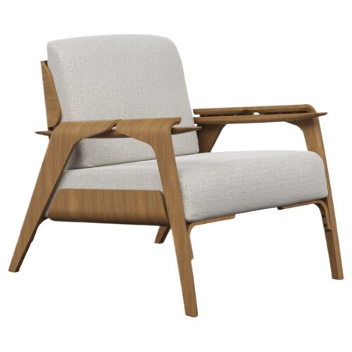Isandro Tauari Accent Chair, Harvest Natural/Nozes