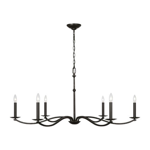 Wellen Chandelier, Aged Iron Wellen Chandelier, Aged Iron