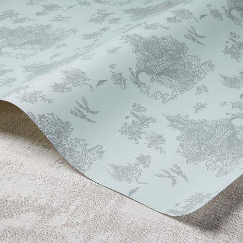 Chinoiserie Wallpaper, Hydrangea/Gray~P77458873