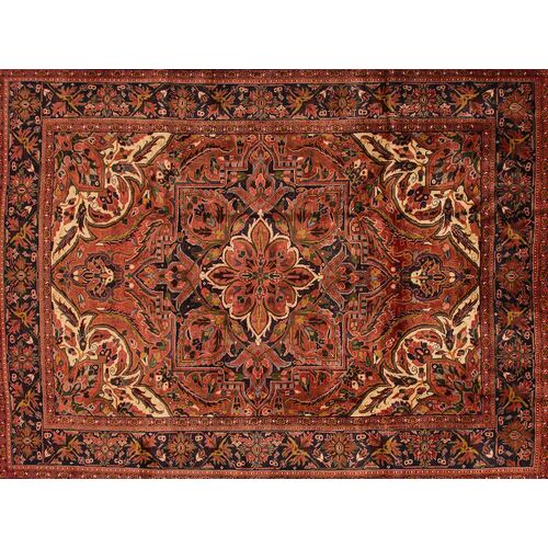 Vintage Persian Heriz Rug, 7'5" x 10'3"~P77604271