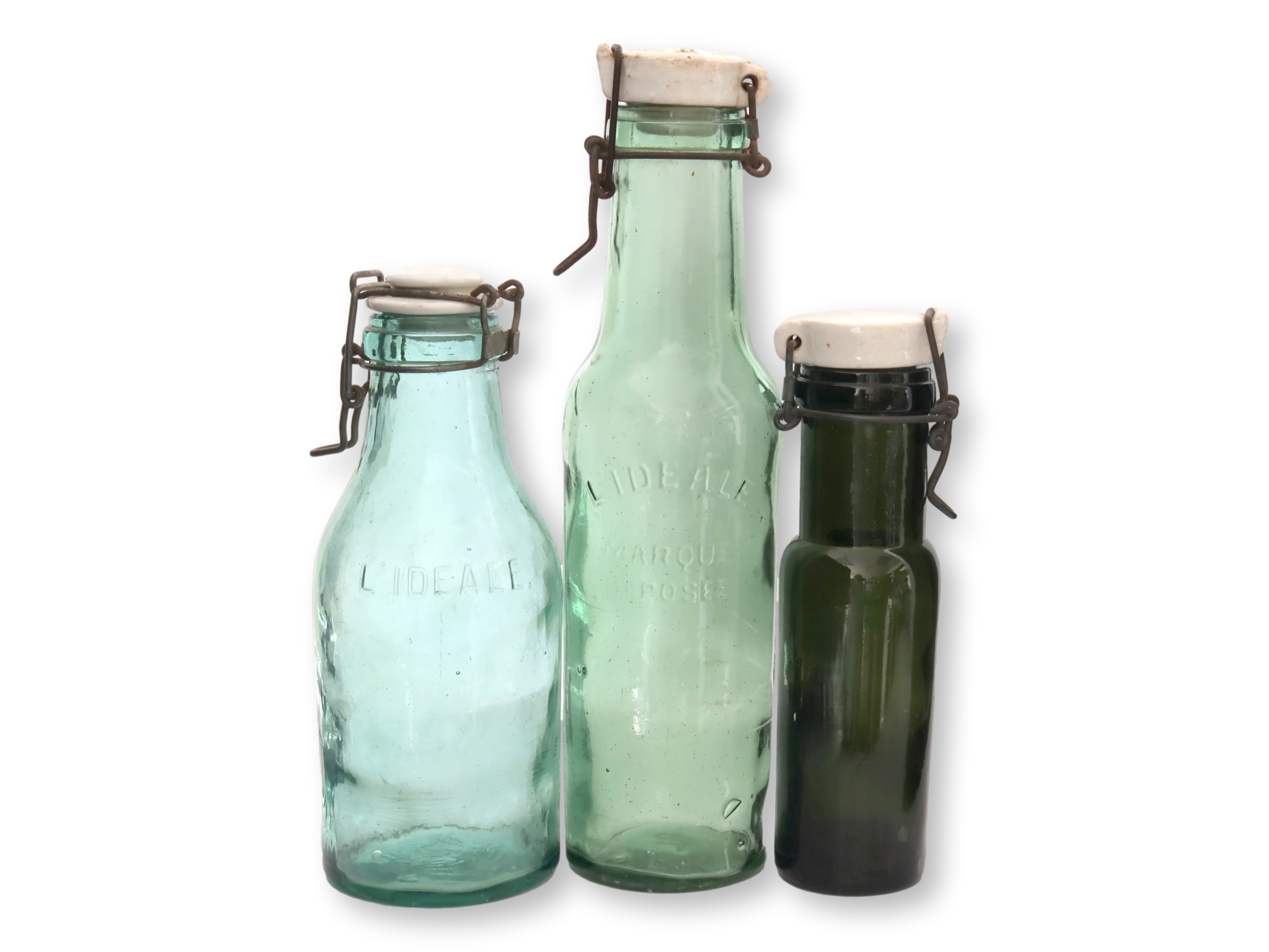 Antique French Swing Top Bottles~P77703648