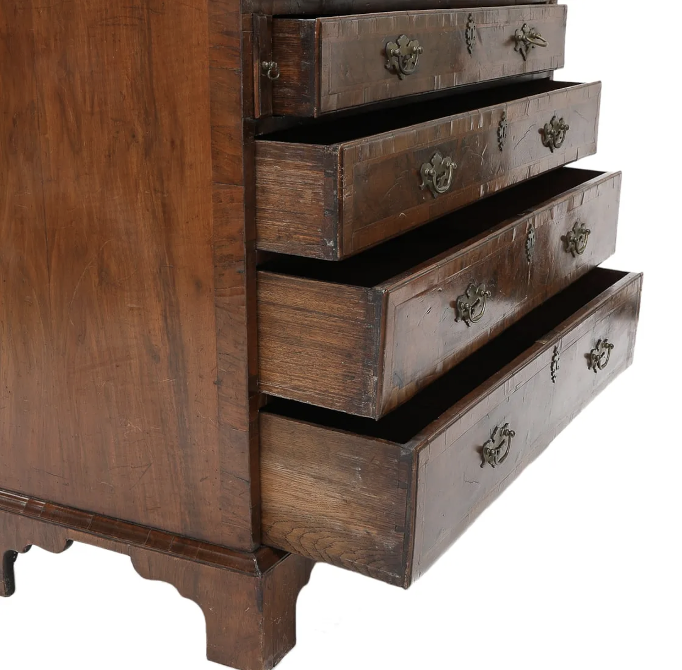 Antique George III Style Bureau Bookcase~P77690563