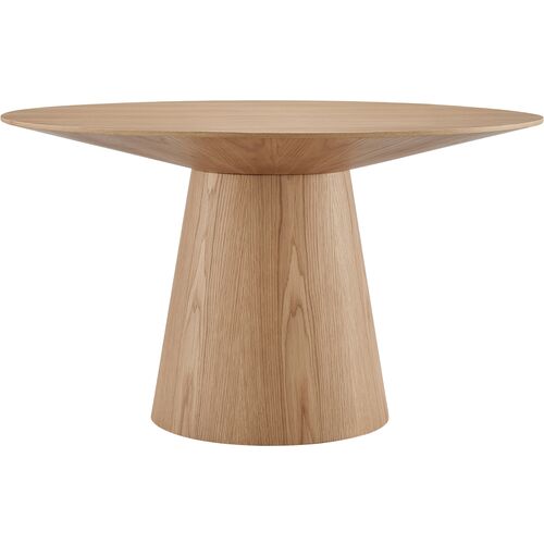 Dexter 53" Round Dining Table, Oak~P77629321