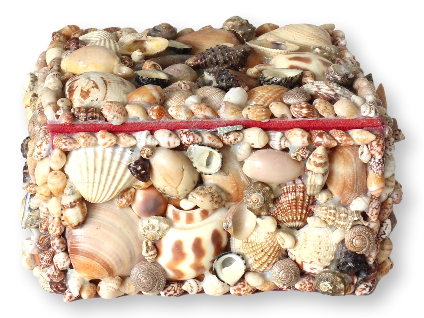 Midcentury French Shell Jewelry Box~P77703653