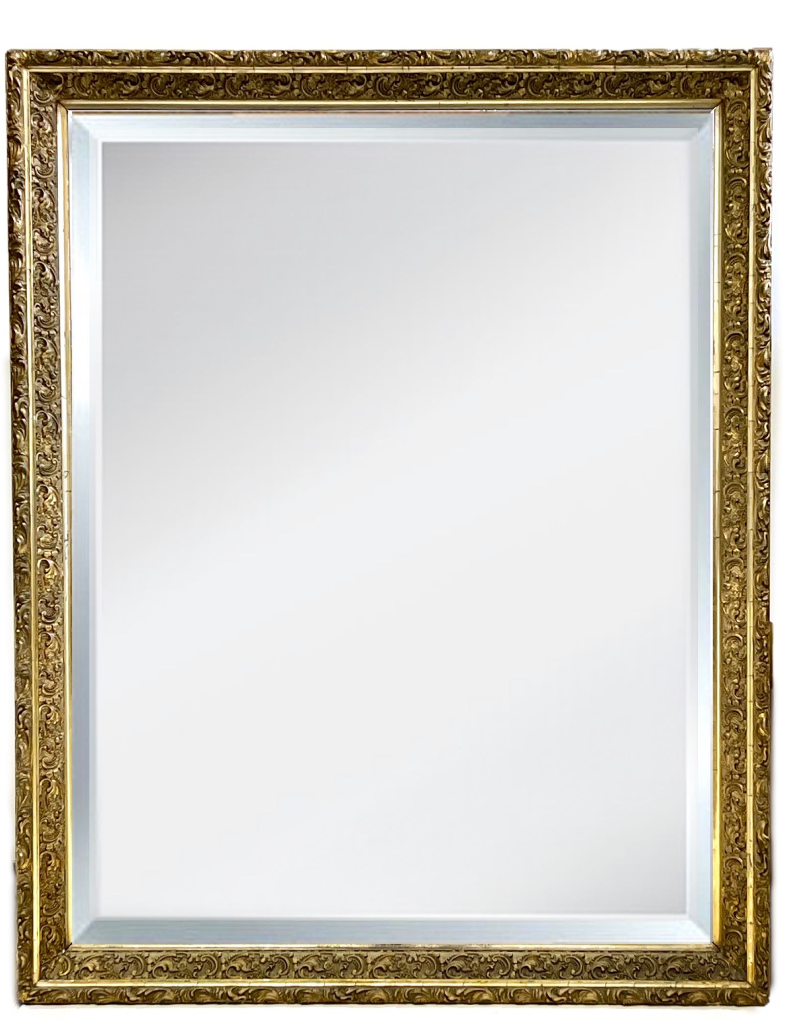 50" x 40" Antique French Gilded Mirror 50" x 40" Antique French Gilded Mirror~P77718282