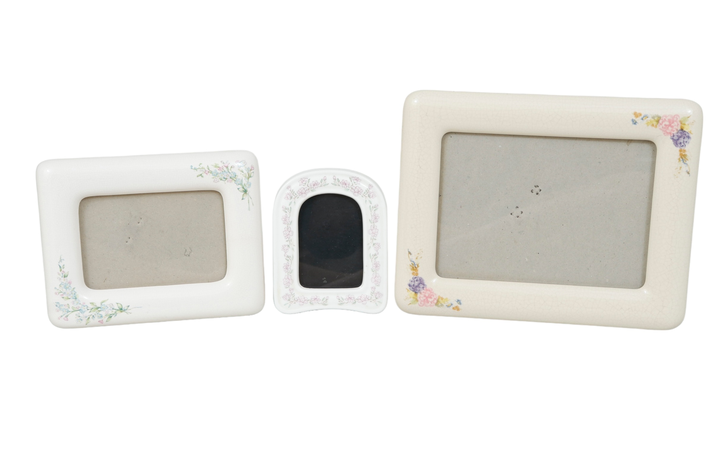 1980’s Floral Ceramic Photo Frames - Set~P77704495