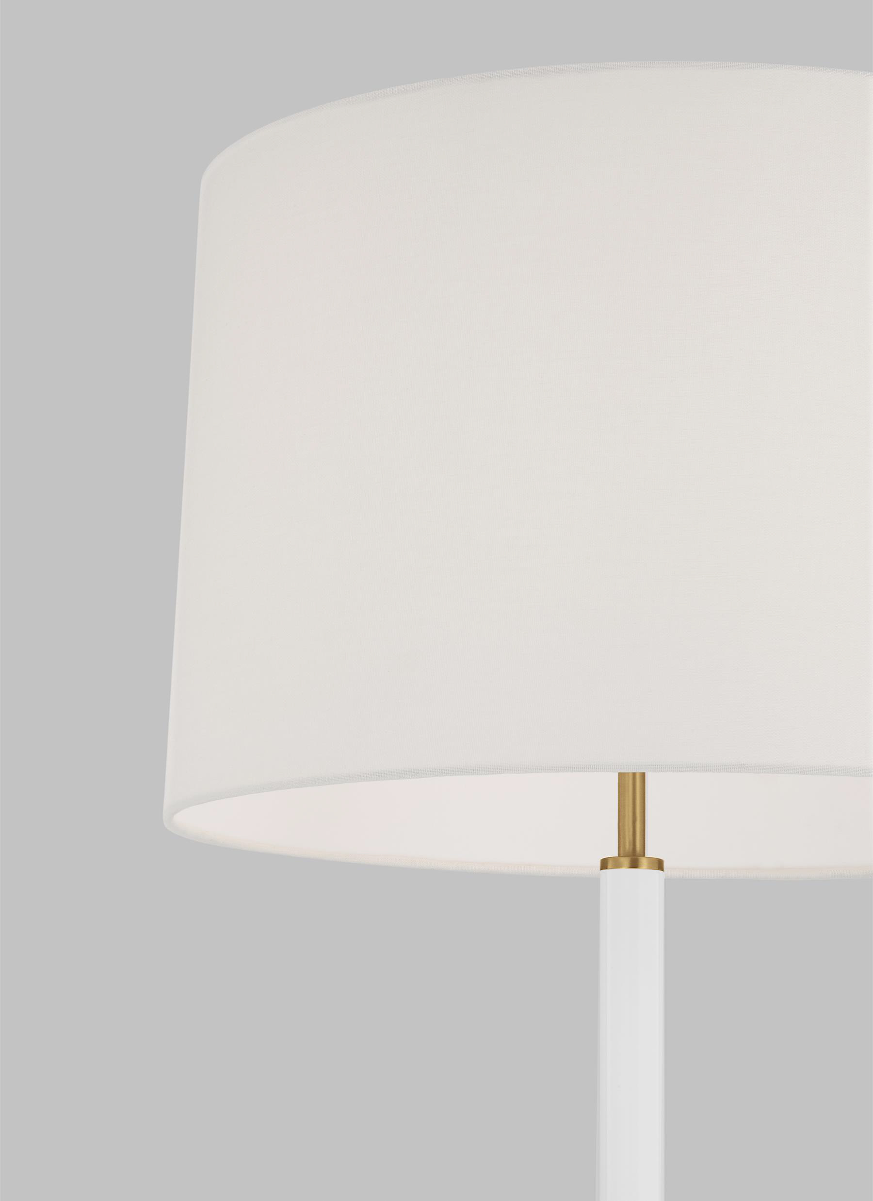 Visual Comfort Studio Monroe Floor Lamp in Burnished Brass And