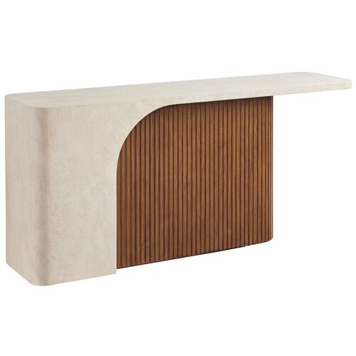 Seabourne Console Table, Sierra Tan/Cream