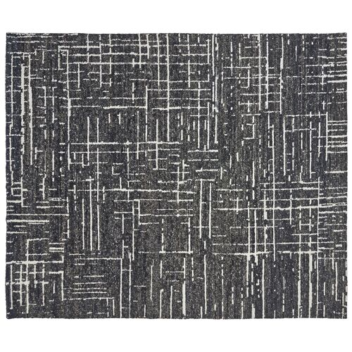 Cain Hand-Knotted Rug, Obsidian~P77655353