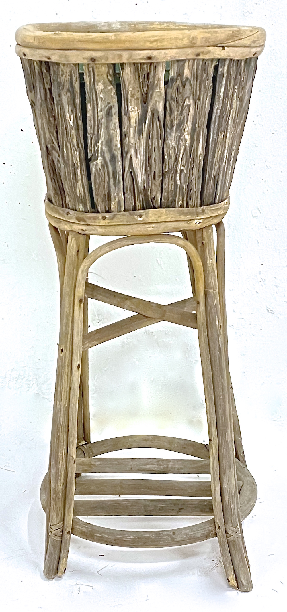 Outdoor Rustic Weathered Plant Stand~P77660979