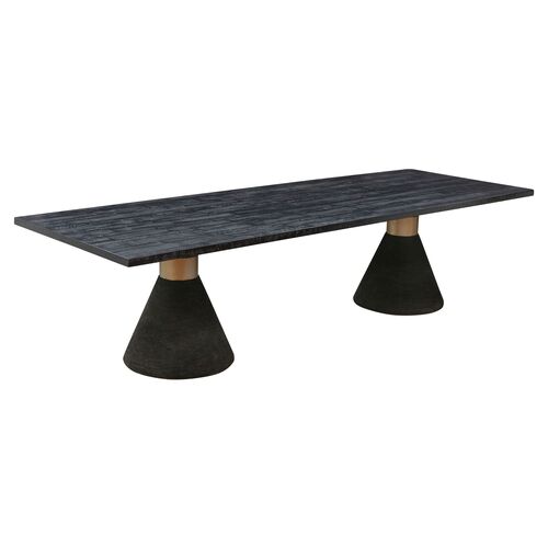 Henrik Rope Rectangular Dining Table, Black~P111113934