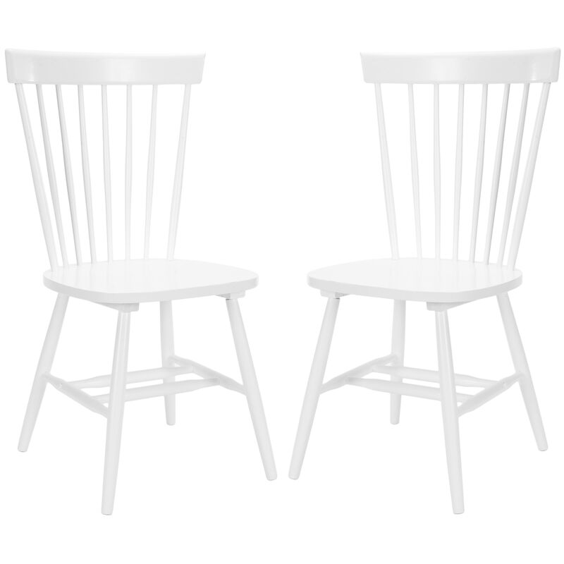 S/2 Abigail Side Chairs, White