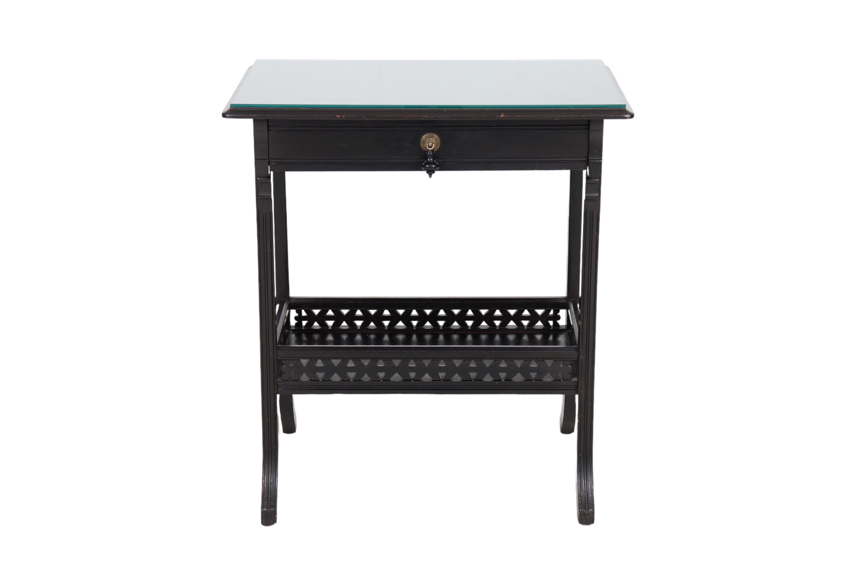 Chinoiserie Black Accent Table~P77667084