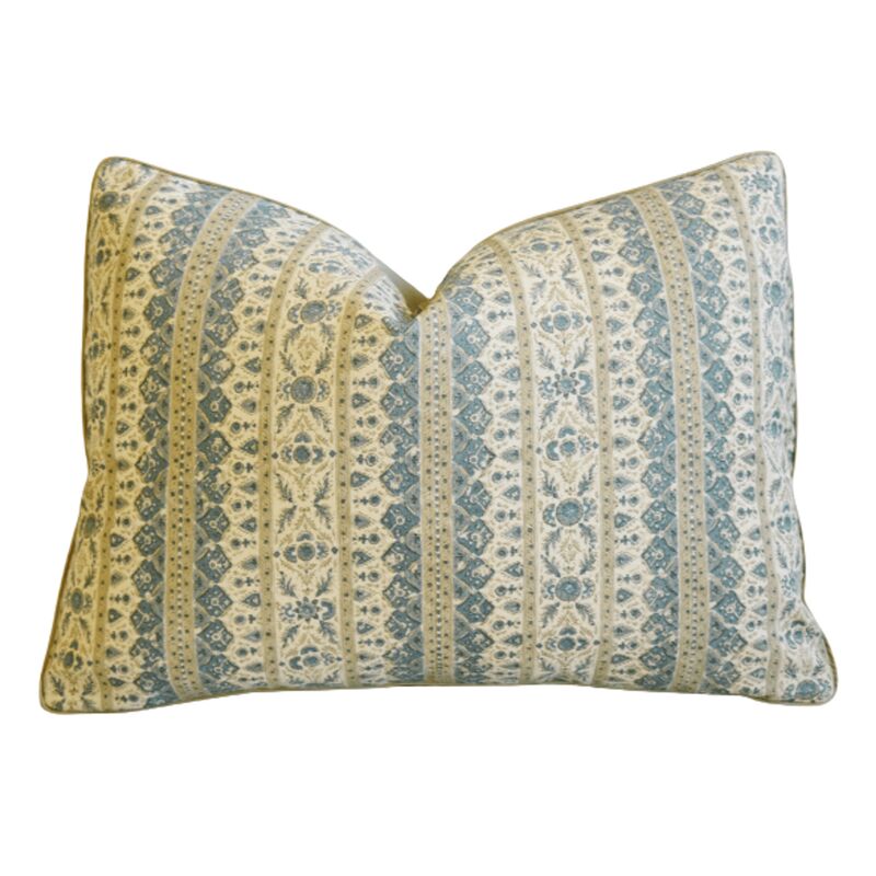 Jasper Fabric Floral Jammu Stripe Pillow