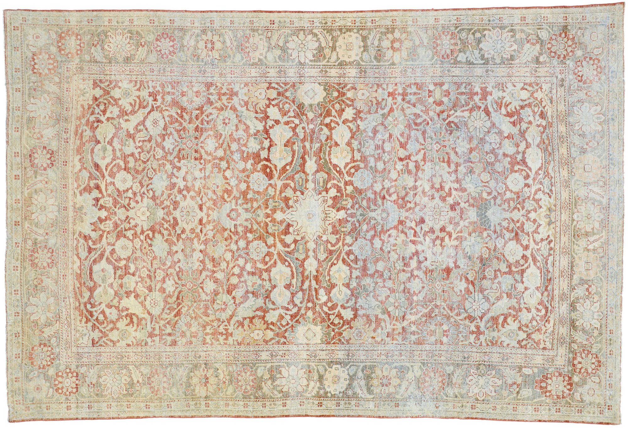 Antique Persian Mahal Rug, 7'x10'6"~P77626794