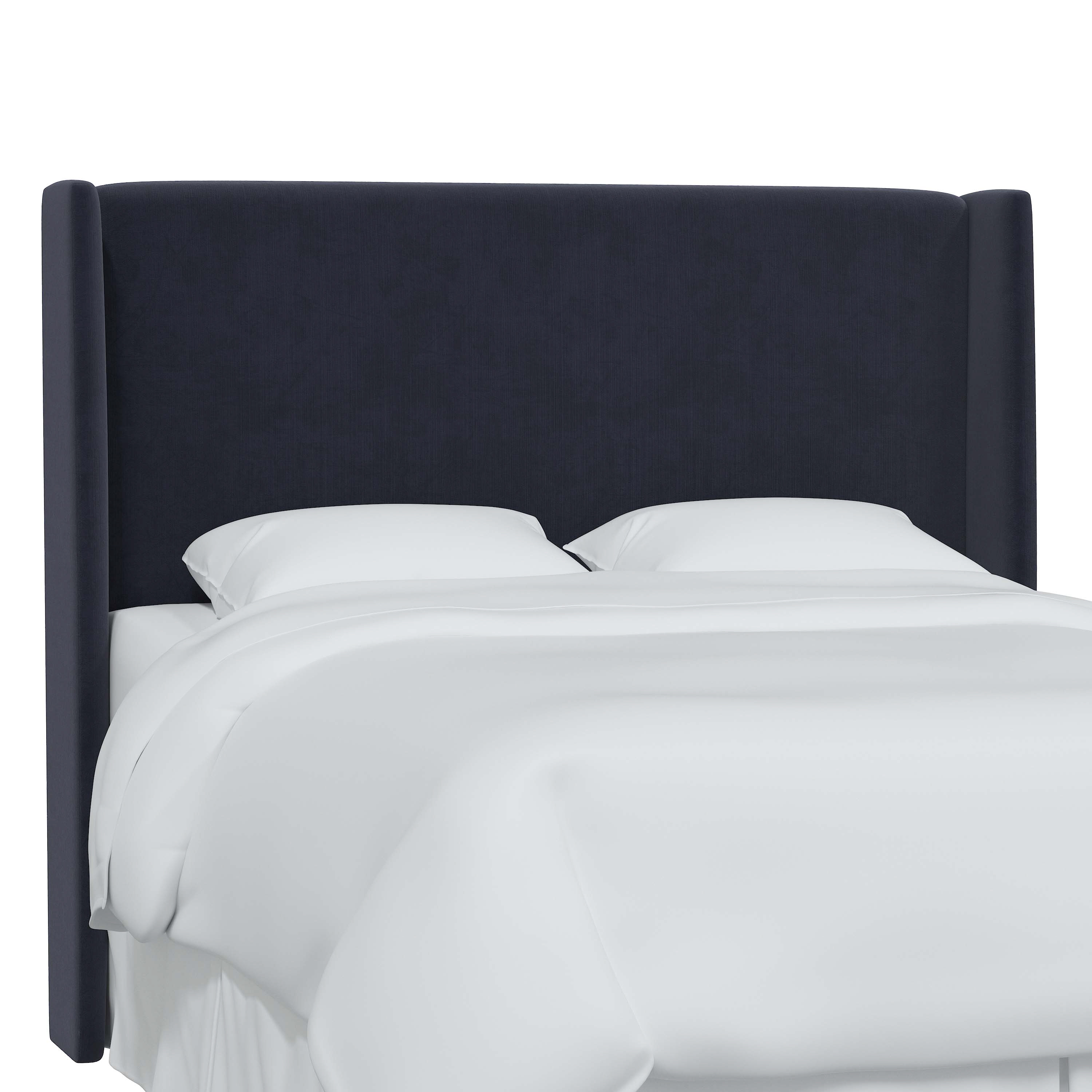 Kelly Velvet Wingback Headboard One Kings Lane