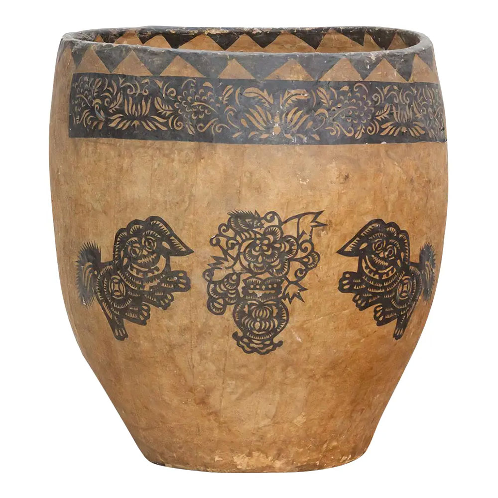 Vintage Northern China Foo Dogs Basket~P77745576