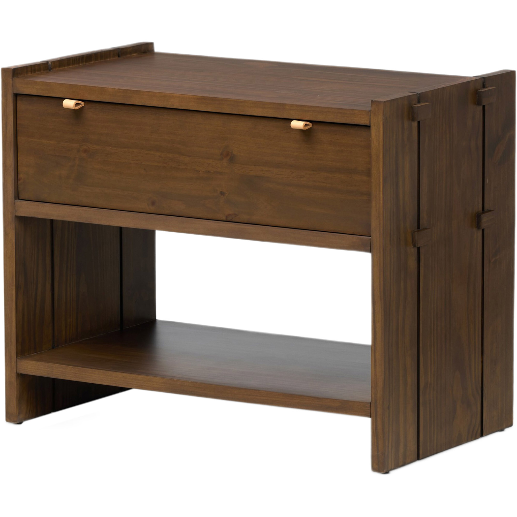 Porter 1-Drawer Nightstand, Tawny Pine