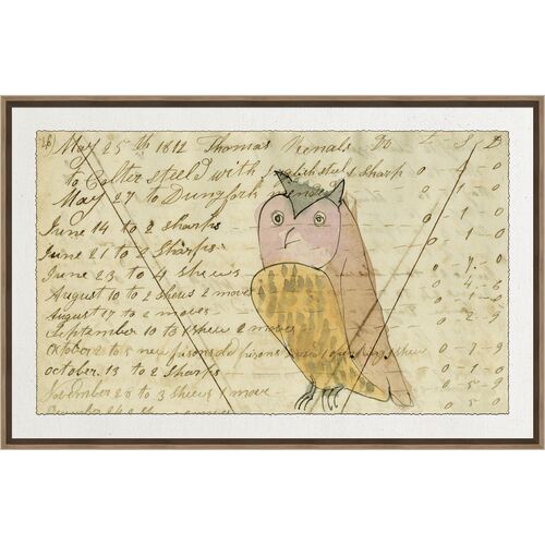 Owl Mennonite Ledger Drawing