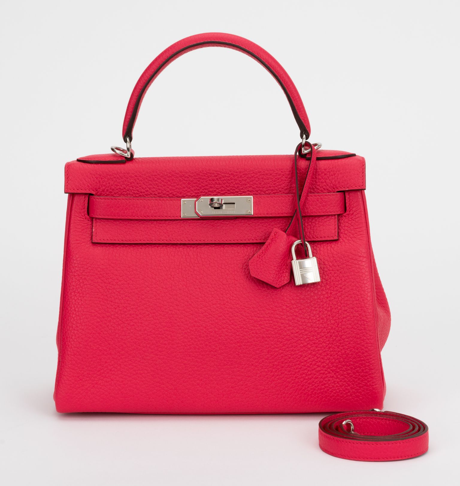 Hermes New Kelly 28 Rose Mexico Clemence~P77679496